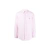Polo FW22 Logo Embroidered Striped Button-Down Shirt Men Shirts Pink 710873446-002