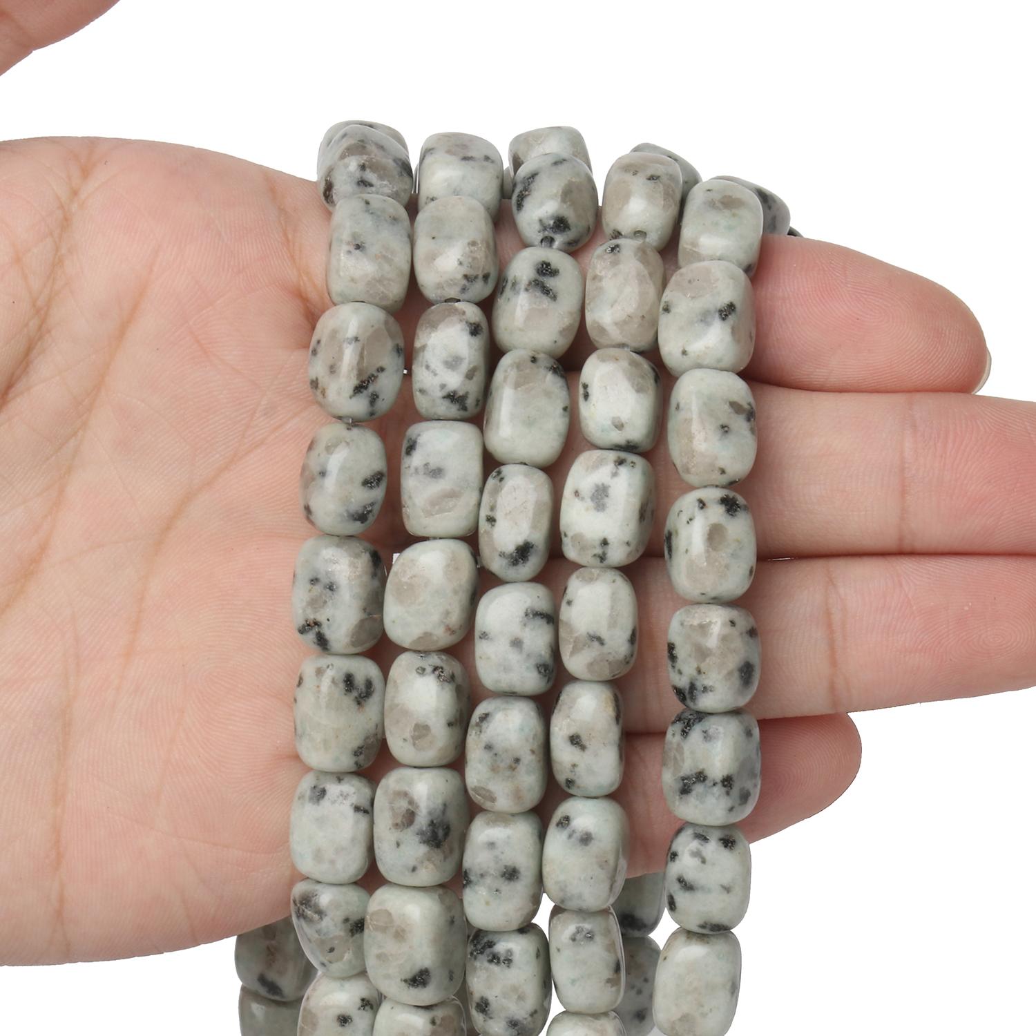 

1 шт., натуральный опал, тигровый глаз, бирюза, яшма, малахит, свободные кубические каменные бусины для изготовления ювелирных изделий, браслет «сделай сам», 8x12 мм black spot jasper 8x12mm