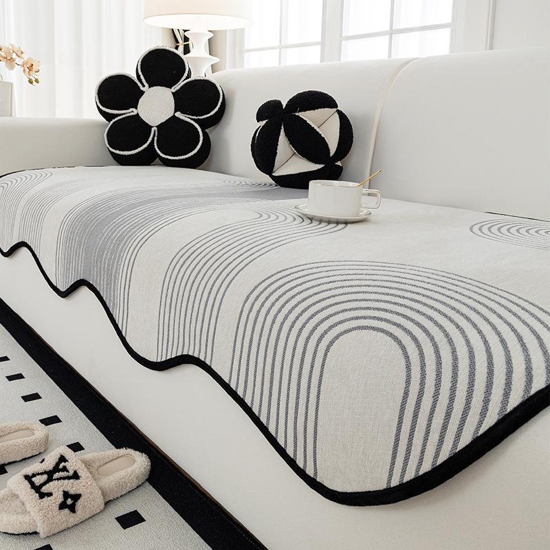 Light Luxury High-End Special-Shaped Sofa Cushion  New Four-Season Universal Seat Cushion Non-Slip Leather Sofa Cover Cover Cloth