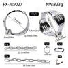 Metal Wrist & Ankle Cuff Chrome Plated Stainless Steel Wrist Cuff Anklet Metal Restraint Gear for Bondage Play Adult Sex Toys