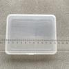 1pc Mini Plastic Box Rectangular Translucent Packing Box Dustproof Solid Strong fake nail box Jewelry Storage box Case Container