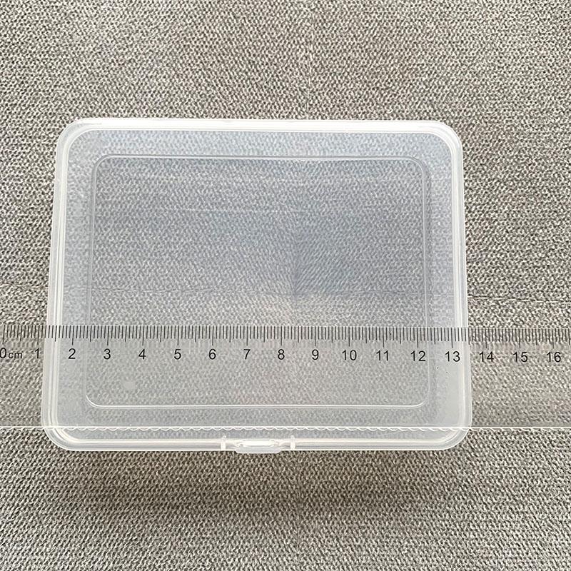 1pc Mini Plastic Box Rectangular Translucent Packing Box Dustproof Solid Strong fake nail box Jewelry Storage box Case Container