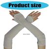 Elegant Gloves Bridal Sleeves Half Finger Cool Gloves for Proms Concert Evening Banquet Accessory Short Gloves