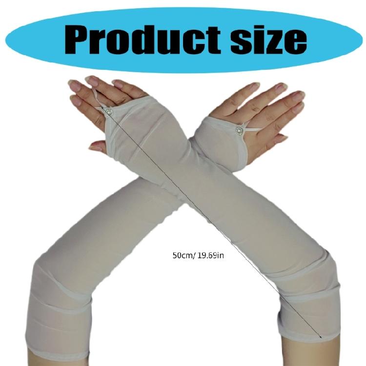 Elegant Gloves Bridal Sleeves Half Finger Cool Gloves for Proms Concert Evening Banquet Accessory Short Gloves