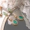 Vintage French Luxury Zirconia Tassel Earrings: High-End Versatile Design for Women