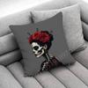 Mexico Skull Girl Catrina Rose Throw Pillow Case For 50x50cm 30x30cm 55x55cm 45x45cm 40x40cm Square Bed Pillowcase Cover