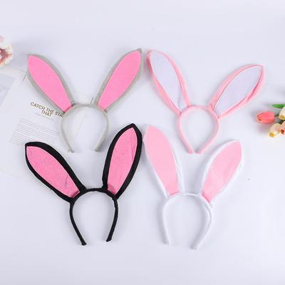 Cartoon Cute Bunny Ear Plush Headband for Festival, Party, Cosplay, Halloween, and Children's Costume