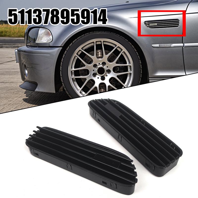 Für BMW E46 Für M3 2001 2006 Kotflügel vorne Lüftungsgitter Seitenlüftungsabdeckung Ersatzteilnummer 51137895914 für Für M3 Modell