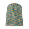 Striped Wool Hat Mixed Color Knitted Hat Ear Protect Warmth Thicken Autumn Winter for Boys Girls Xmas Halloween New Year