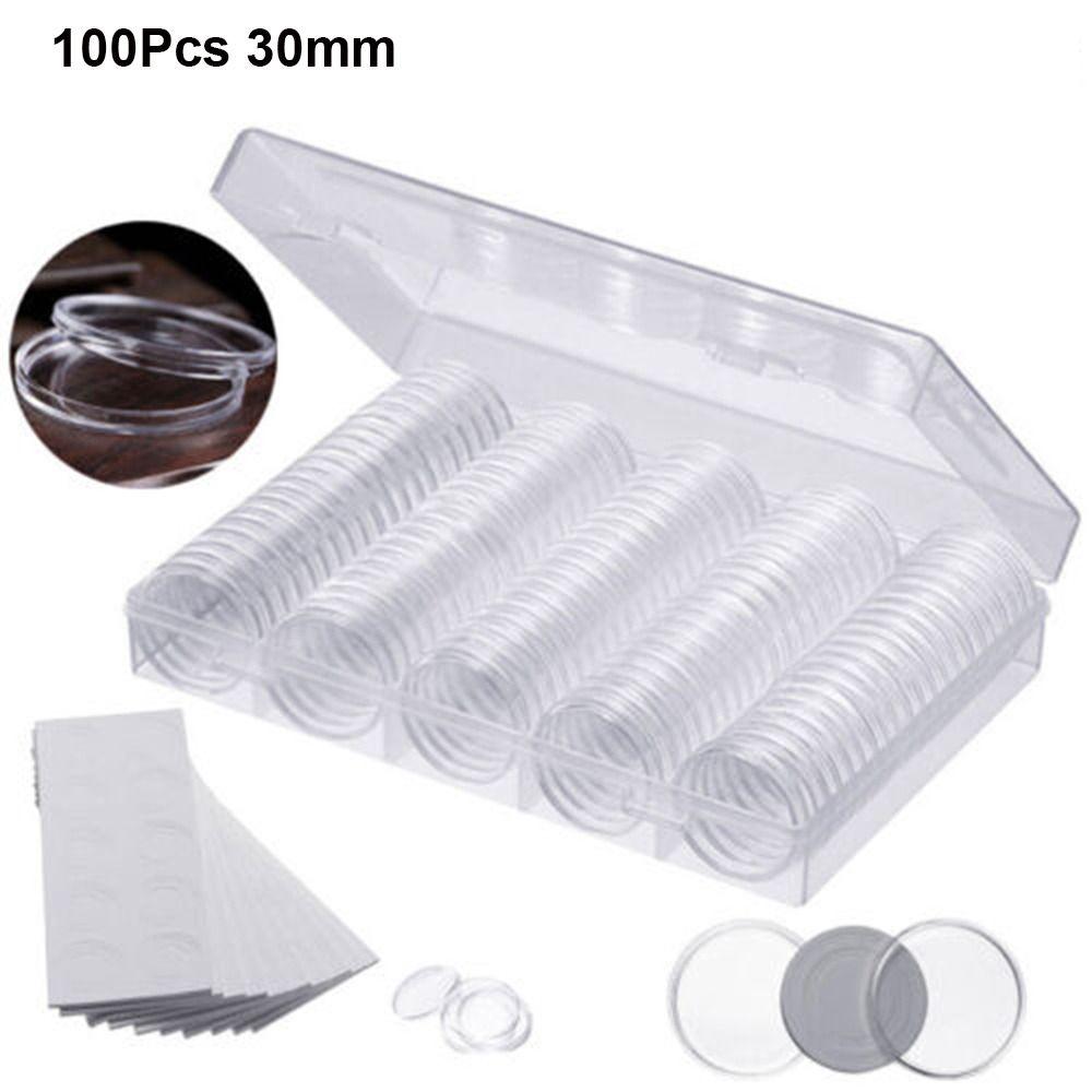 

Пластиковые защитные коробки Коробка для сбора монет Чехол Капсулы для хранения монет Держатель для монет