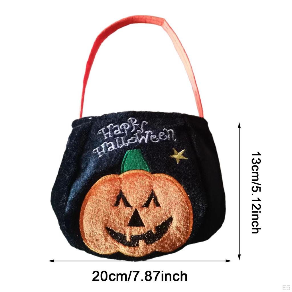Halloween Trick or Treat Bag Candy Basket for Kids,Snack Grocery Bag, Multipurpose,Reusable with