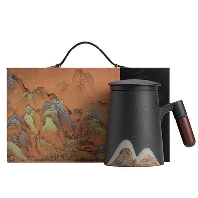 Keramik-Büro-Teetasse im chinesischen Stil