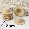 10pcs Mini Beige Cloth Hat, Suitable for Theater, Wedding, Party Decoration - Seasonal Hat Props, Handmade Accessories