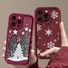 Christmas Tree New Year Case For IPhone 17 14 15 16 Pro Max Plus 11 12 13 17 Air Silicone Full Protection Shockproof Shell Cover