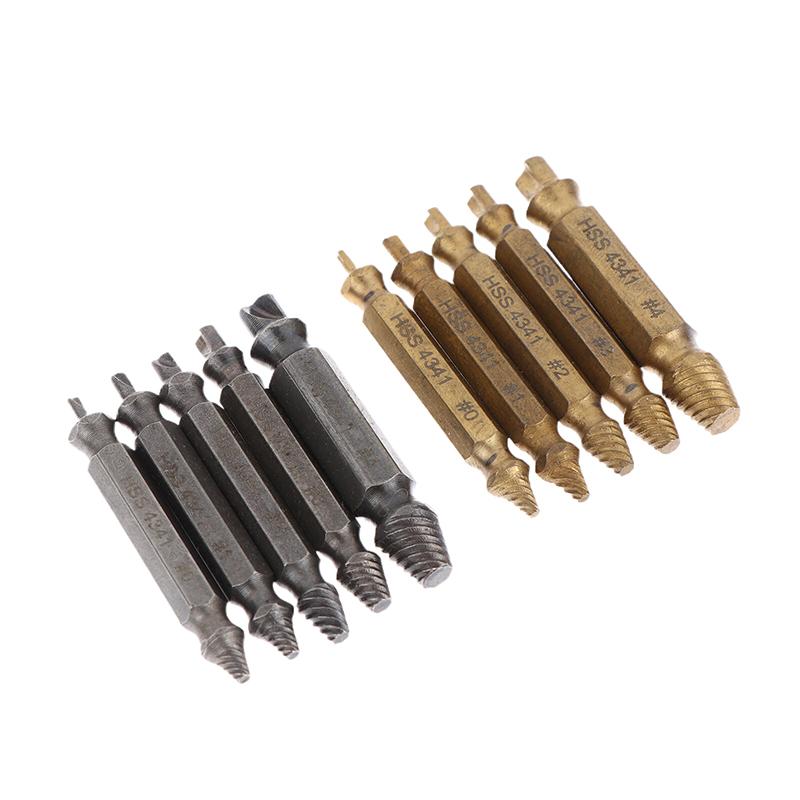4/5 Stück Mehrzahn-Extraktorbohrer Gebrochener Beschädigter Schraubenextraktor Bohrer Speed Out Bolzenextraktor Bolzenbolzenentferner Werkzeuge