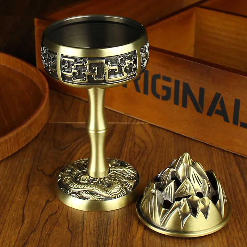 Brass Boshan Furnace Home Study Aromatherapy Furnace Metal Crafts Copper Pure Copper Ornament Crafts Gifts