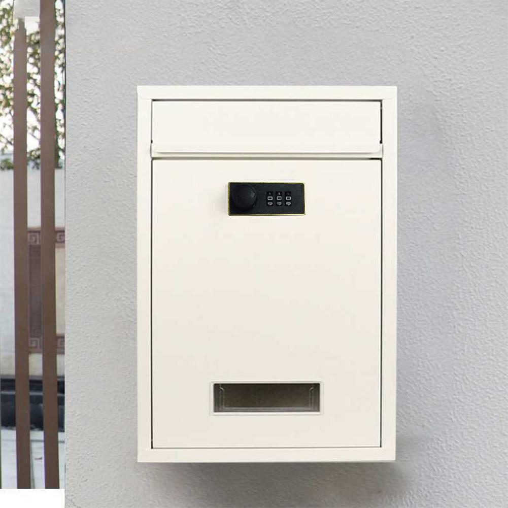 Modern Wall Mailbox Wall Mounted Hanging Secured Postbox Stainless Steel Mailbox for After Hours Deposits China Mainland