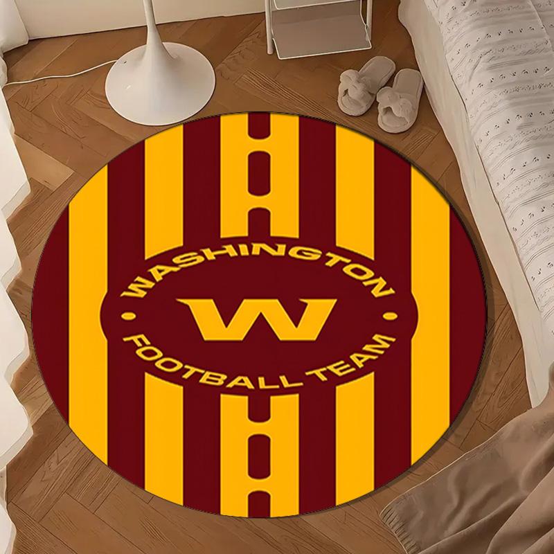 Redskins Football Club Design Round mat, Anti-slip Circle Carpet Chair rug For livingroom,Bedroom, doormat home decor Gift Christmas Gifts