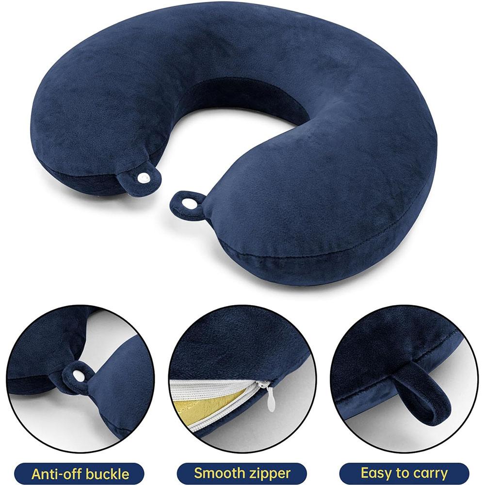 2pcs Reusable U-Shaped Travel Neck Pillow Cover(Only Pillow Covers,No Filler)