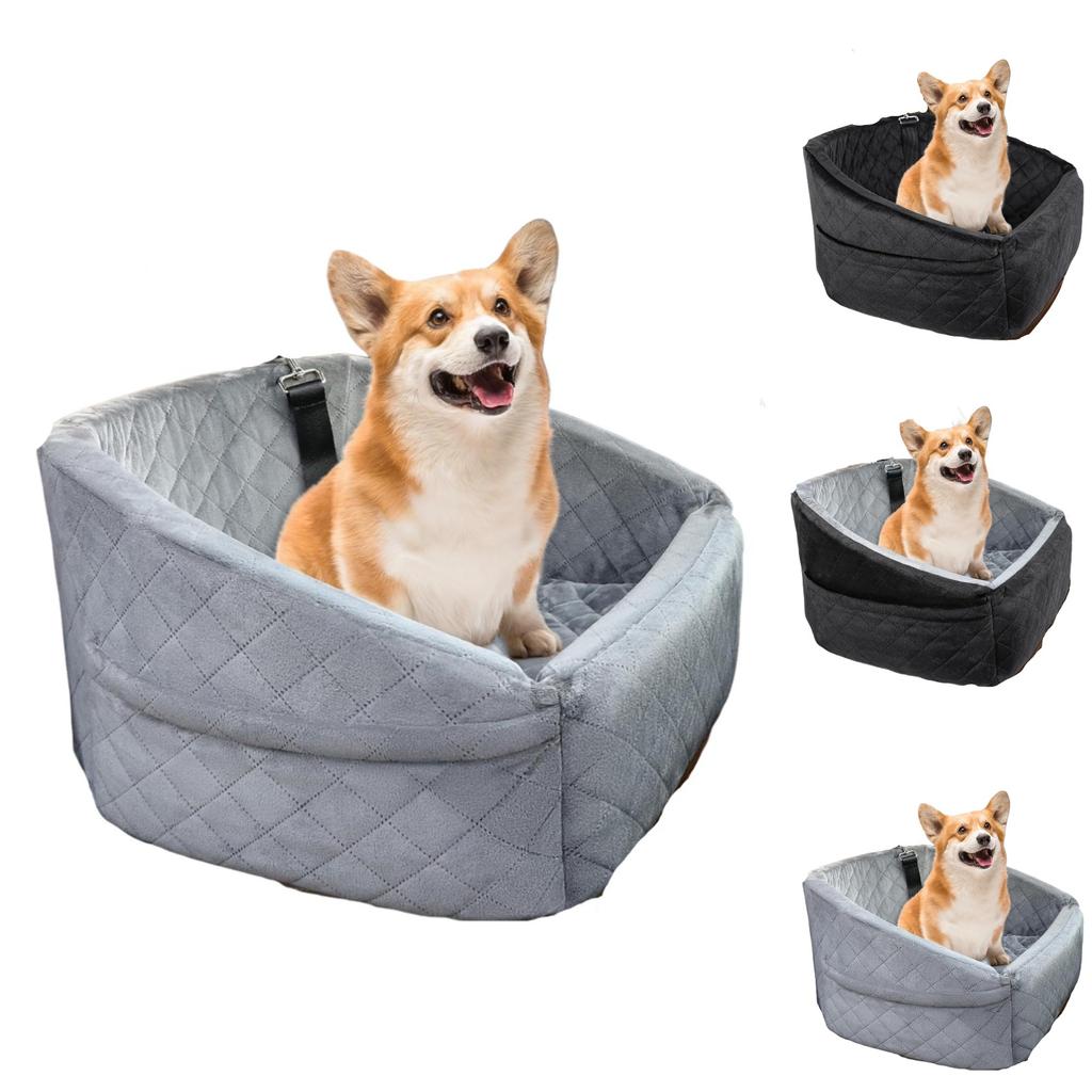 New Multifunctional Dog Car Seat Detachable Washable Pet Car Seat Anti-Slip Under 30lbs Dog Booster Seat for Small Medium Dogs