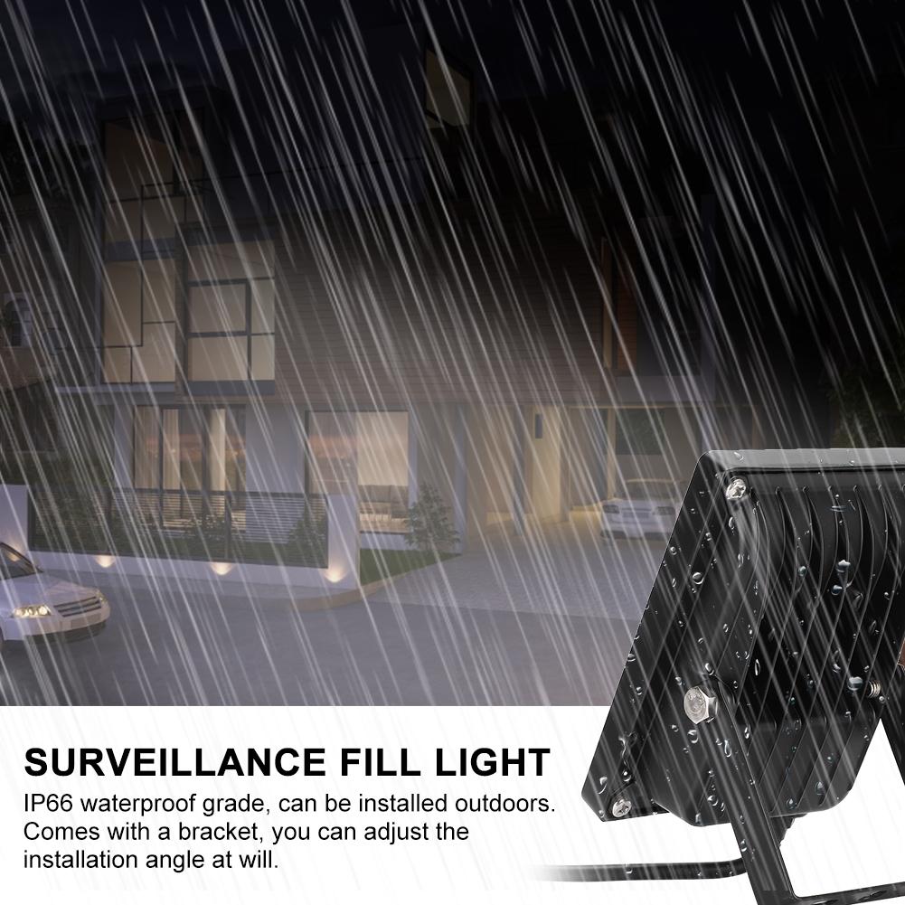 DC12V 6 LEDs Fill Light IP66 Waterproof Light Adjustable Installation for Security Surveillance