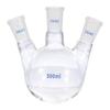 PATIKIL 500ml Boiling Flask, 3.3° Borosilicate Glass, 3-Neck, Round-Bottom, Thick-Walled, 24/40 Standard Tapered Outer Joint, Clear