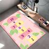 Cute Lion Hopscotch Rug for Kids Suitable for use as an anti-slip game mat for living room and bedroom sofas