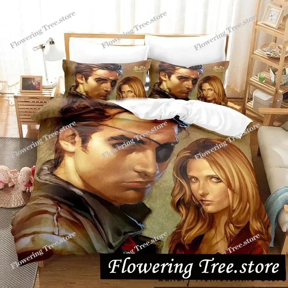 3D Print Buffy the Vampire Slayer Bedding Set Boys Girls Twin Queen King Size Duvet Cover Pillowcase Bed boys Adult