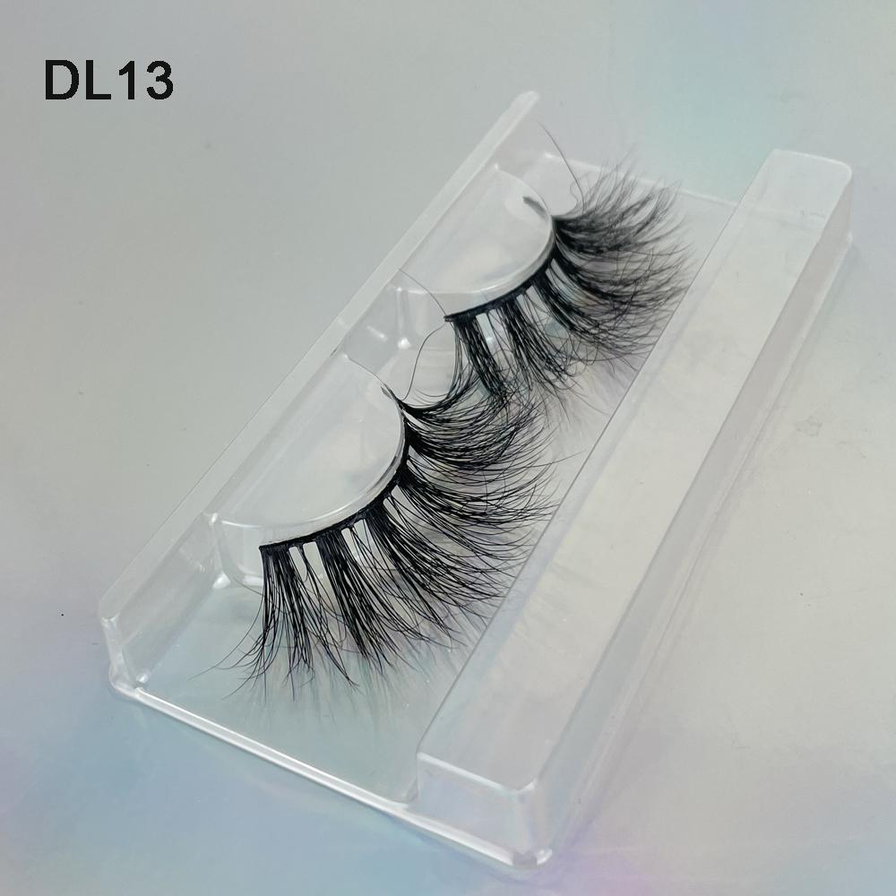 Package Box Custom Mink Eyelashes Private Label Natural False Full Strip Eyelashes Supplier 3D Mink Eye Lashes