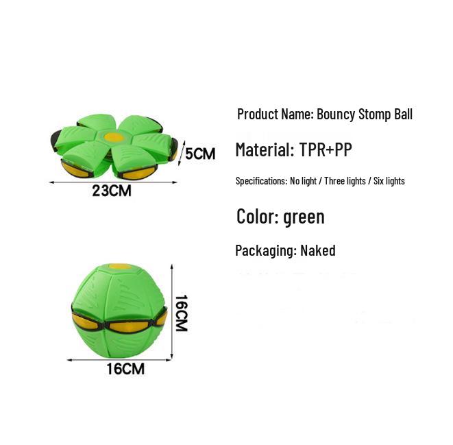 Magic Glow-in-the-Dark Transforming Stomp Ball for Kids