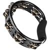 MEINL Percussion Traditional ABS Tambourine with Steel Jingles, Black, TMT1BK