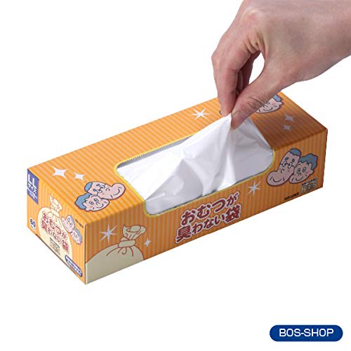 BOS Diaper Odor Control Bags, LL, 60 count, Garbage Bags, Deodorizing, Nursing Care, Poly Bags, Diaper II, Odor Control, Urinary Incontinence Preventi