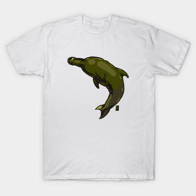 Tricou Femei Gât Sticlă de Vin Delfin Imprimeu Harajuku Kawaii Tricou de Vară cu Mânecă Scurtă Tricou Femeiesc Top Tee