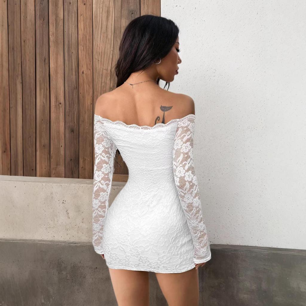 2026 Spring/Summer Elegant Bodycon Lace Dress - Women's Fashion