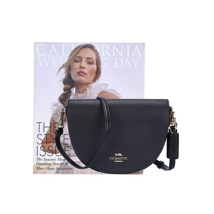 Coach Ellen Flap Bag Leather Shoulder Crossbody Bag Women bags Black C1432-IMBLK