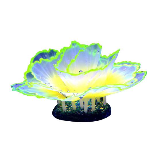 

Aquarium Artificial Coral Silicone Coral Figurine Fish Tank Decor Glow-in-The-Dark Faux Coral with Suction Cup Underwater Landscape for Betta Fish помаранчевий