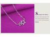 Silver-Plated Clavicle Necklace with Stone Stars - Cute Korean Jewelry Birthday Gift