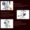 WOSTU Halloween Cute Trick Skull 925 Sterling Silver Charm Beads Fit Bracelet Bangle Fine Jewelry