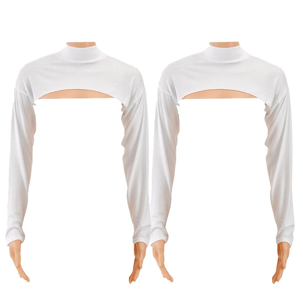 Elastic Modal Cotton Jersey Full Neck Sleeve Woman Muslim Long Arm Cover Shrug Shoulder Oversleeve Suncreen Wear Sleeves