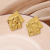 Boucles d'oreilles carrées pliées irrégulières à la mode, Boucles d'oreilles et bijoux exclusifs pour femmes, Boucles d'oreilles et accessoires personnalisés pour les trajets quotidiens.