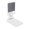Cell Phone Stand Holder for Desk Foldable Dual Rods for Iphone Tablet Smartphone for Live Streaming Recording White