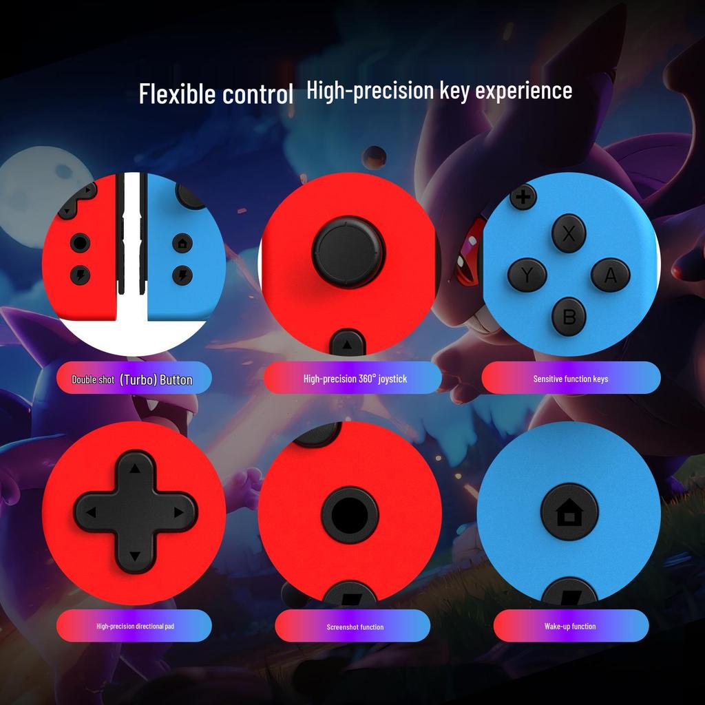 Switch2 Wireless NS Joy-Con Controllers with One-Key Wake-up, Vibration, and Continuous Fire