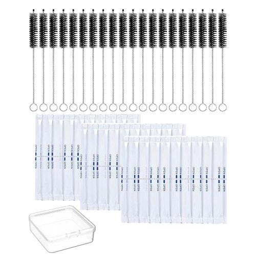 

Glo-specific cleaning brush, cleaning swab, and cleaning stick, 11cm long, compatible with Glo Hyper X2 and X2 Air, includes convenient storage case.