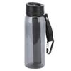 Filtered Water Bottle with Integrated Filter Straw Camping Emergency Water Bottle PurifierGray