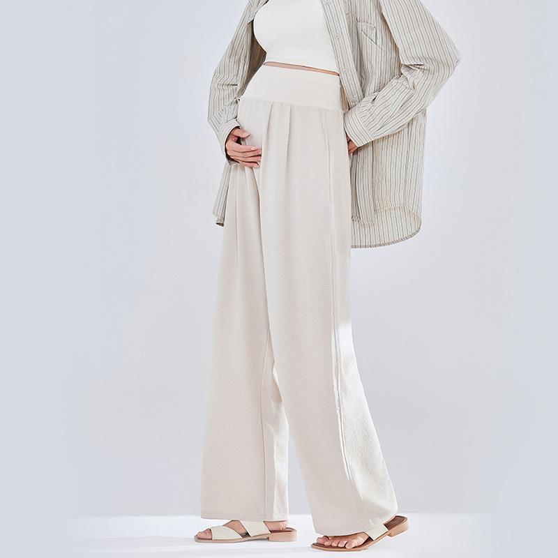 Maternity pants casual pants loose outer wear spring and summer thin drape and thin Pupu clothing versatile maternity pants wide-leg pants