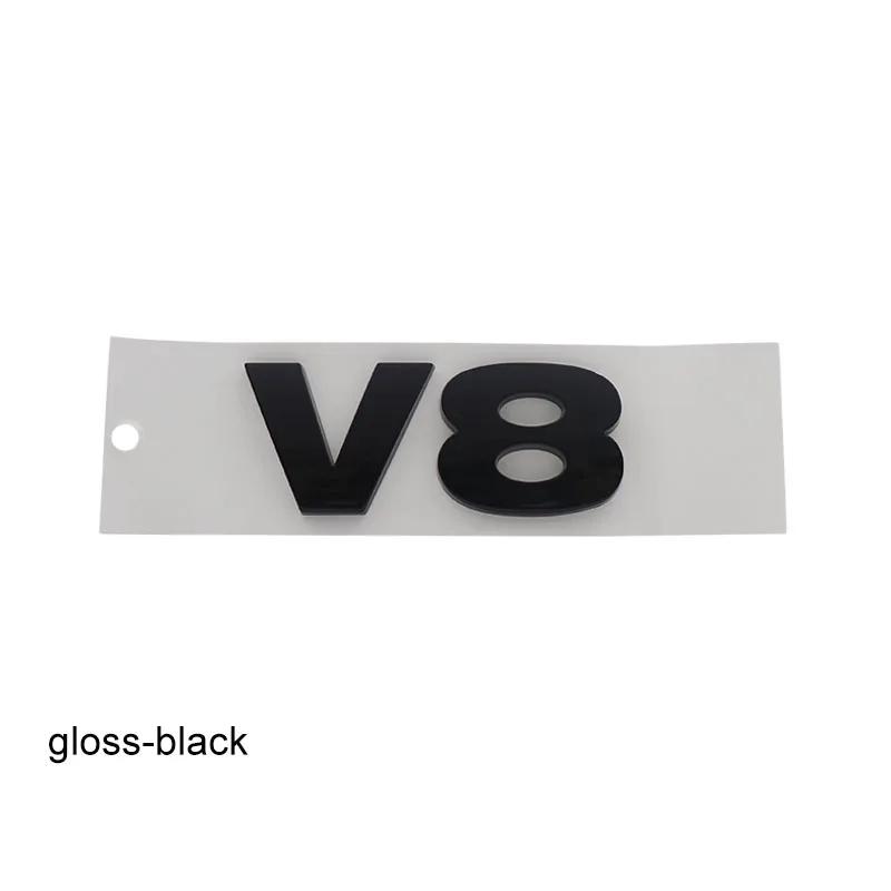 

3D Premium V8 V 8 Letters Emblem For Discovery Evoque Vogue car Engine Hood Fender trunk Tail Rear Decal Badge Sticker