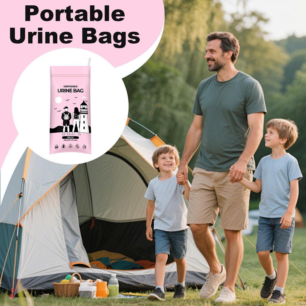 Urine Bags For Travel Portable Pee Container 900cc Pee Bags For Travel For Men Women Elderly Camping Hiking Backpacking Car Road
