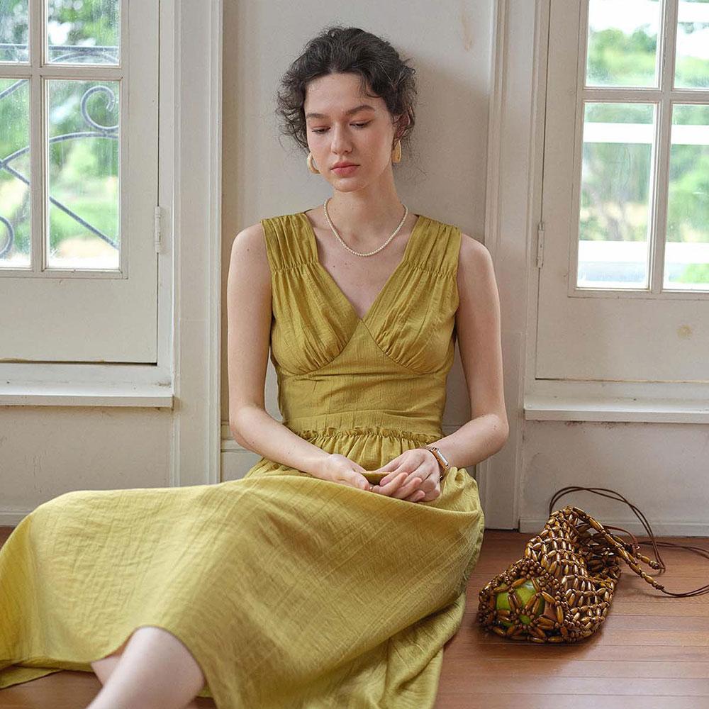 Simpeulleteulo Sr_Sleeveless A-Line Dress