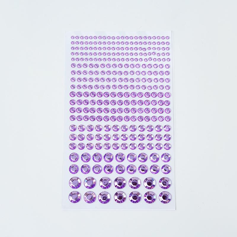 Handmade Rhinestone Face Stickers for Party Makeup - Acrylic Diamond Eye Stickers
