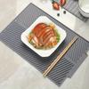Silicone Non-slip Draining Mat for Kitchen Counter, Heat Resistant Pad for Tableware and Produce